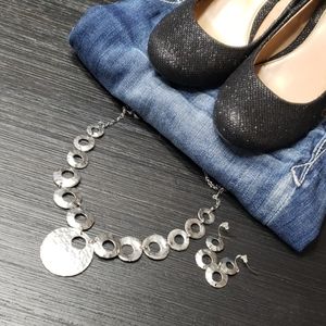 3/$20 Matching Stmt Necklace & Earrings, Circles